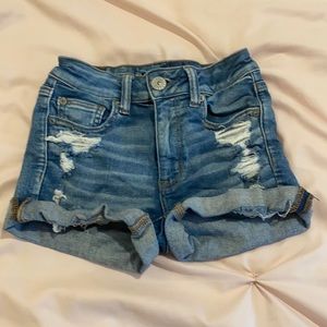 American eagle  high rise next level stretch jean shorts